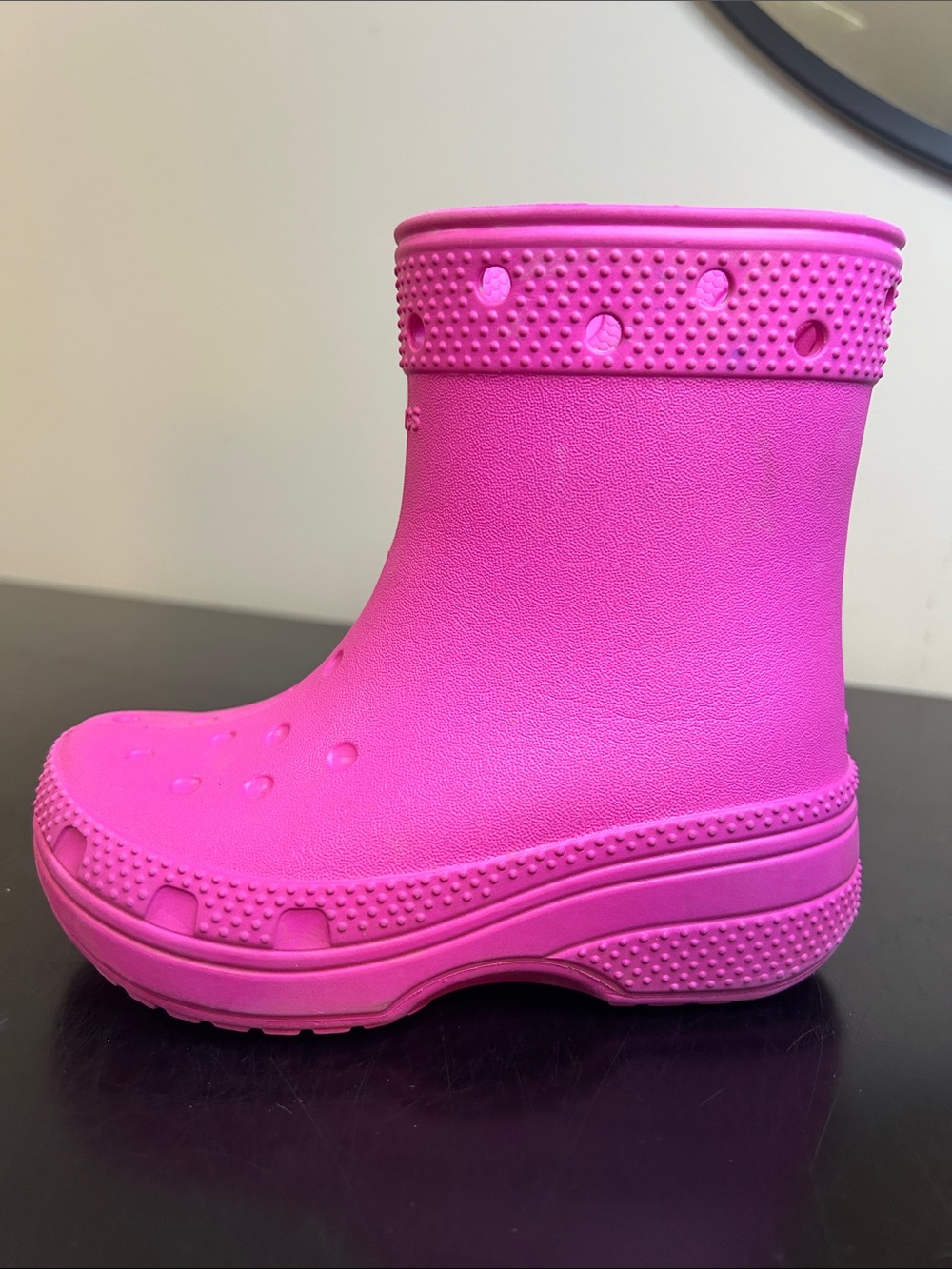 CROCS Kids Hot Pink Rain Boots 9